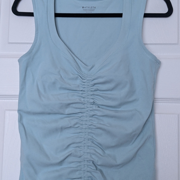 Athleta Tops - Athleta Cinch Tank Top Reef Blue Size Medium Activewear